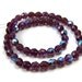 Full strand, Czech Glass beads, 8mm Amethyst Purple Aurora Borealis (166H)