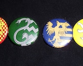 Harry Potter Hogwarts House buttons