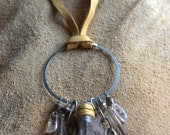 Native Feather Crystal Necklace