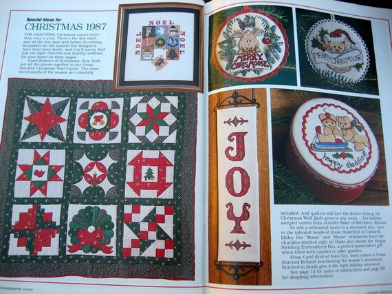 Vintage Autumn 1987 Country Handcrafts Magazine, Dozens of Decorating Ideas for Fall