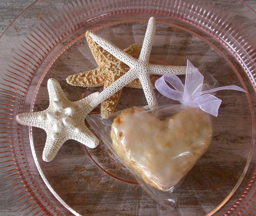 Edible Wedding Favors - 50 Mini Heart Shaped Vanilla Bean Scones Il_570xn