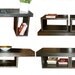 5 foot Coffee table / Coffee table with storage / Coffee table with shelves