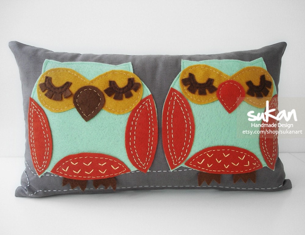 Owls Pillow Cover - 12x20