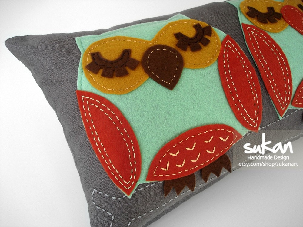 Owls Pillow Cover - 12x20