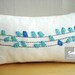 Sukanart / Birds white linen pillow cover - linen pillows - linen pillowcases - linen pillow shams - lumbar pillow