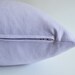 Sukan / SET (2 piece) Lavender Linen pillow cover purple - decorative covers - throw pillows - shams - 20x20 inch