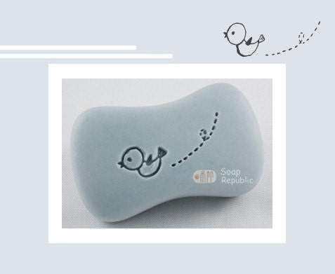 Happy Bird / Acrylic Soap Stamp ( Soap Republic )