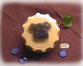 Doggie in Bottle Cap Silicone Soap Mold ( Soap Republic )