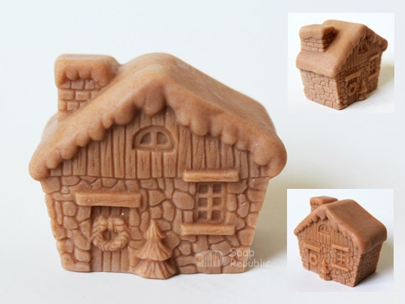 Christmas House Silicone  Soap Mold ( Soap Republic )