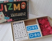 Vintage 1958 Milton Bradley Quizmo Math Game