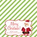 Christmas Treat Bag Tags: Santa - Printable PDF
