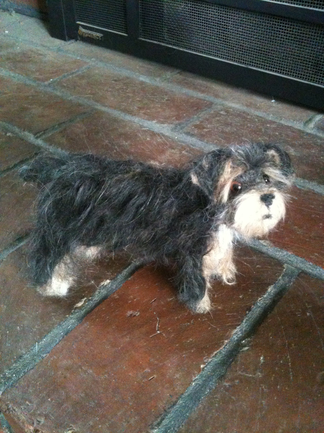Custom Order Dog Needle Felted Wool Sculpture Yorkshire Terrier