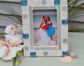 wedding photo mosaic picture frame --- holds a 4"x6"