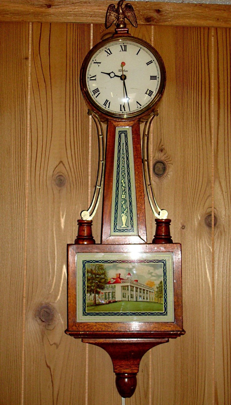 Antique 1930s Telechron Swarthmore Banjo Wall by SteamIngenious