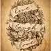 Victorian Steampunk Roses Flowers Live Laugh Love - Art Print - Brigid Ashwood