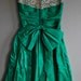 Summer Cocktail Dress / 1950s Dress / Small Vintage Party Dress/ Small / Vintage 50s Prom Dress / Emerald Green Lace Full Skirt Party Dres
