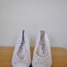 Miss Maud Paris White Vintage Heels / Small Bridal Heels / Size 5.5 Women's White Lacy Heels / French Luxury Fashion Vintage Heels