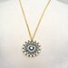Vintage Handmade Necklace / Beaded Pendant / Vintage Beaded Pendant / Handmade Simple Necklace 1970s