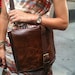 Handmade Leather messenger by Aixa Sobin on Etsy