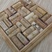 RESERVED Wine Cork Trivet made from Reclaimed Wood and Upcycled Oak Wine Corks - honey color