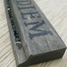 Black Earring Genie - CARPE DIEM earring holder - reclaimed wood earring organizer, black