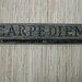 Black Earring Genie - CARPE DIEM earring holder - reclaimed wood earring organizer, black