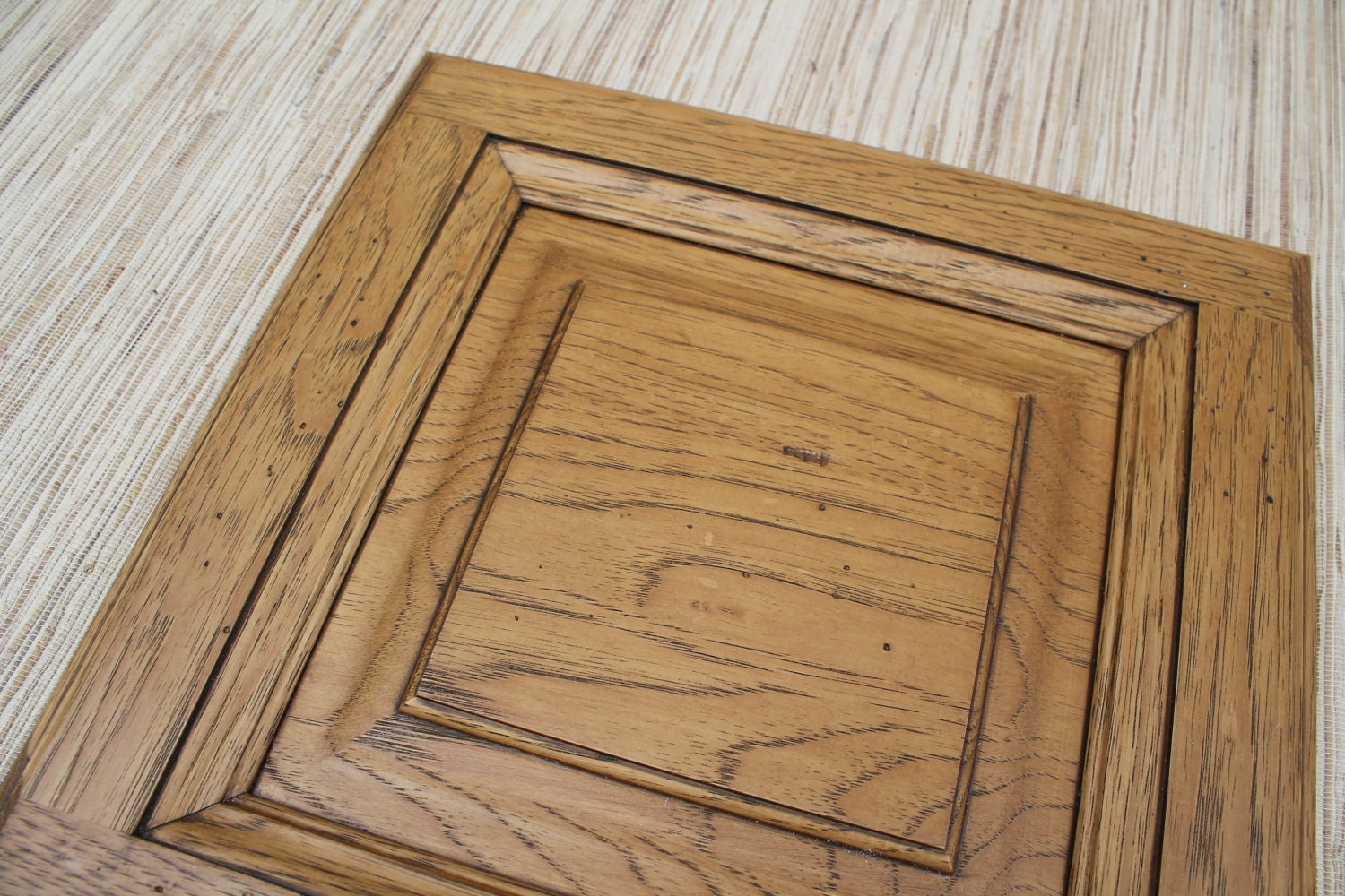 Hickory Reclaimed Cabinet Door - wall decor or DIY art supply - rare