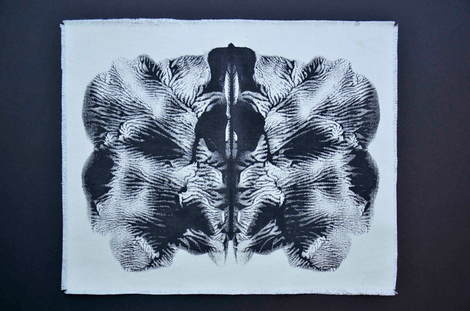 Hand painted art print on Fabric N503
