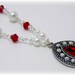 Medieval Necklace - Renaissance Jewelry - Medieval Jewelry - Pearl & Crystal Necklace, Tudor Jewelry, SCA, Elizabethan