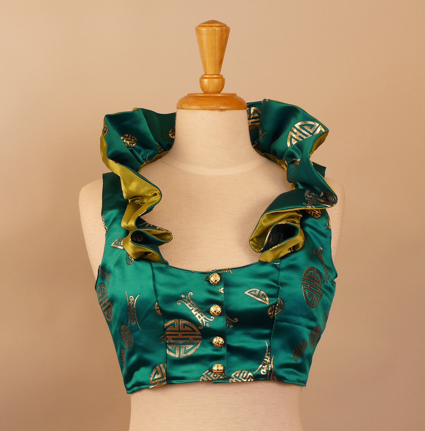 SALE Fantasy Steampunk Tribal Belly Dance Vest