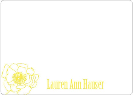 Personalized Poppy Notecards