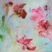 PARROT TULIPS4 Original Abstract Painting on Canvas 12x12