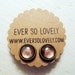 ON SALE - copper sandstorm earrings - brown and golden tan round sparkly metallic nickel free post