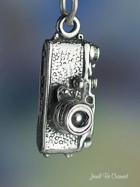 Camera Charm Sterling Silver Cameras for a Photographer