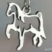 Gaited Horse Charm Sterling Silver Saddlebred or Tennessee Walker