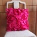 Petal Pillow in Dark Pink