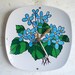 Wall Clock Hand Painted Floral Design