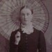 CDV Photo Woman with Parasol and Fan
