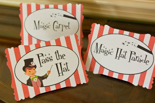 Buffet Signs . Hocus Pocus Magician Collection . by Loralee Lewis