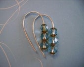 Sky Blue and Sterling Earrings