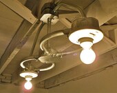 E I G H T - Handcrafted Galvanized Metal Conduit 2-Light Chandelier