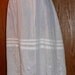 Vintage Edwardian White Cotton Embroidered Skirt or Petticoat