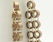 Metallic Gold Chain Earrings with Paper Quilled Beads Eco Friendly Jewelry / Artisan Jewelry Eco Friendly Jewelry, Artisan Jewelry