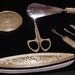 Vintage Vanity Set Antique Compacts Nail Buffer Shoe Horn Art Nouveau Nail Care Set