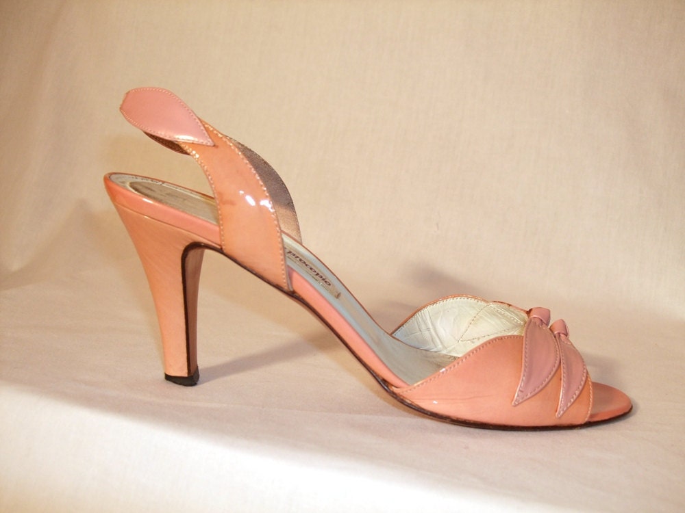 Pink handmade Italian 80s shoes ON SALE