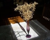 Purple amethyst vintage Glass vase. Simple elegance. Gift idea for any occasion.