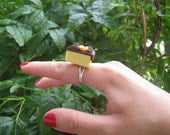 Mandarin Orange Chocolate Cheesecake Eraser Ring