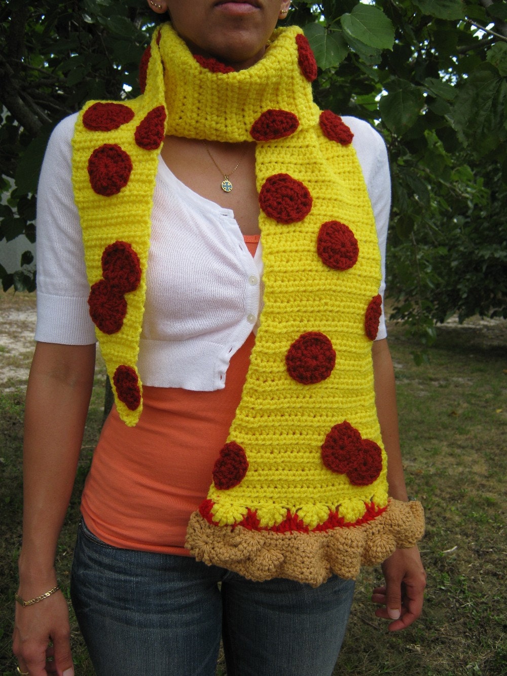 Pizza Slice Scarf Super Cheesy