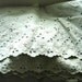 Vintage Moss Green Eyelet Scalloped Edge 60x46 Inches