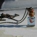 Sea Turtle in a tiny bottle necklace